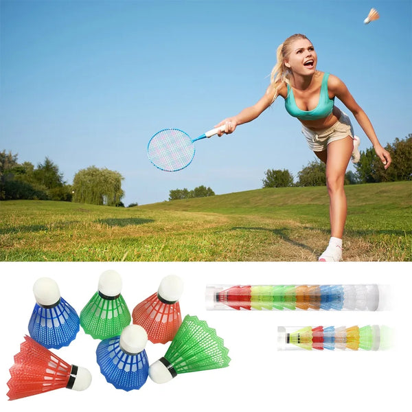 Badminton Shuttlecock Plastic 6PCS