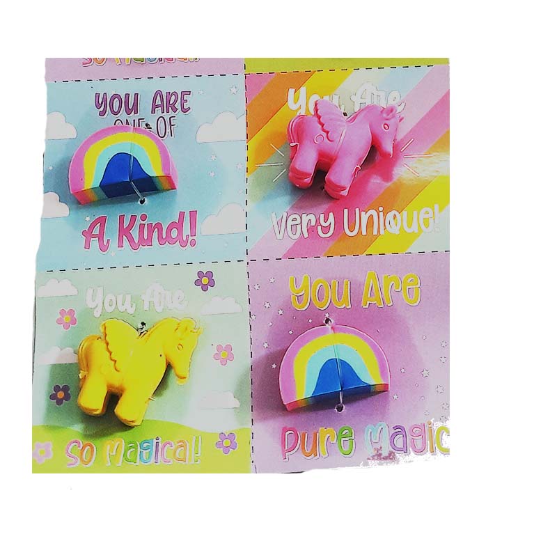 Eraser Unicorn Card 6 PCS Bamagate
