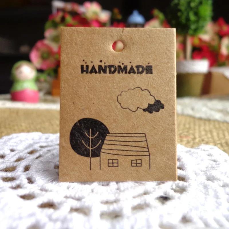 25PCS Labels "Handmade" Tag For Packing - Bamagate