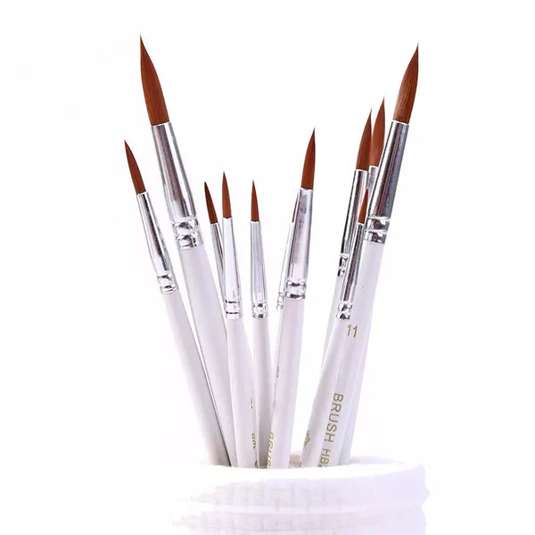 12 PC Fine Pointed Artists Paint Brush
