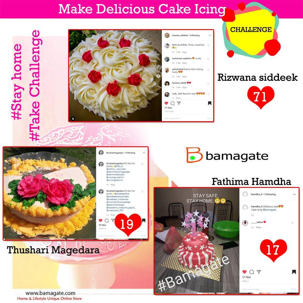 Stay At Home Challenge - Cake Icing - Bamagate