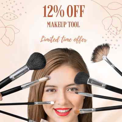 Beauty & Makeup tools sale – 12% off for a limited time only.