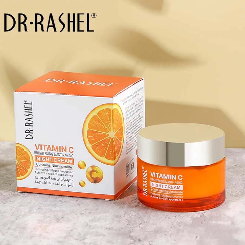 Dr. Rashel Vitamin C Night Cream for brightening and anti-aging skin.