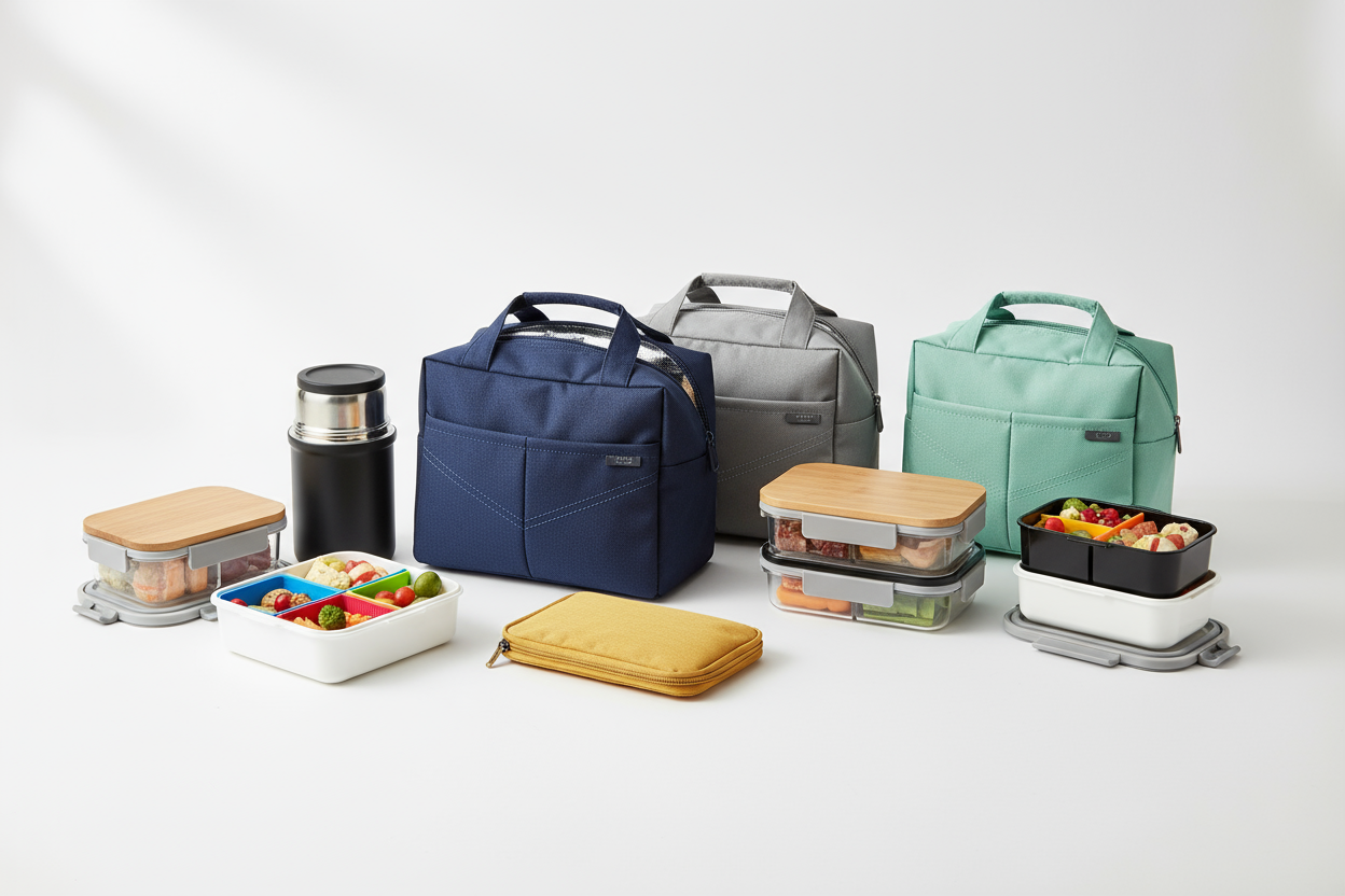 Colorful electric lunch boxes with compartments and secure lids.
