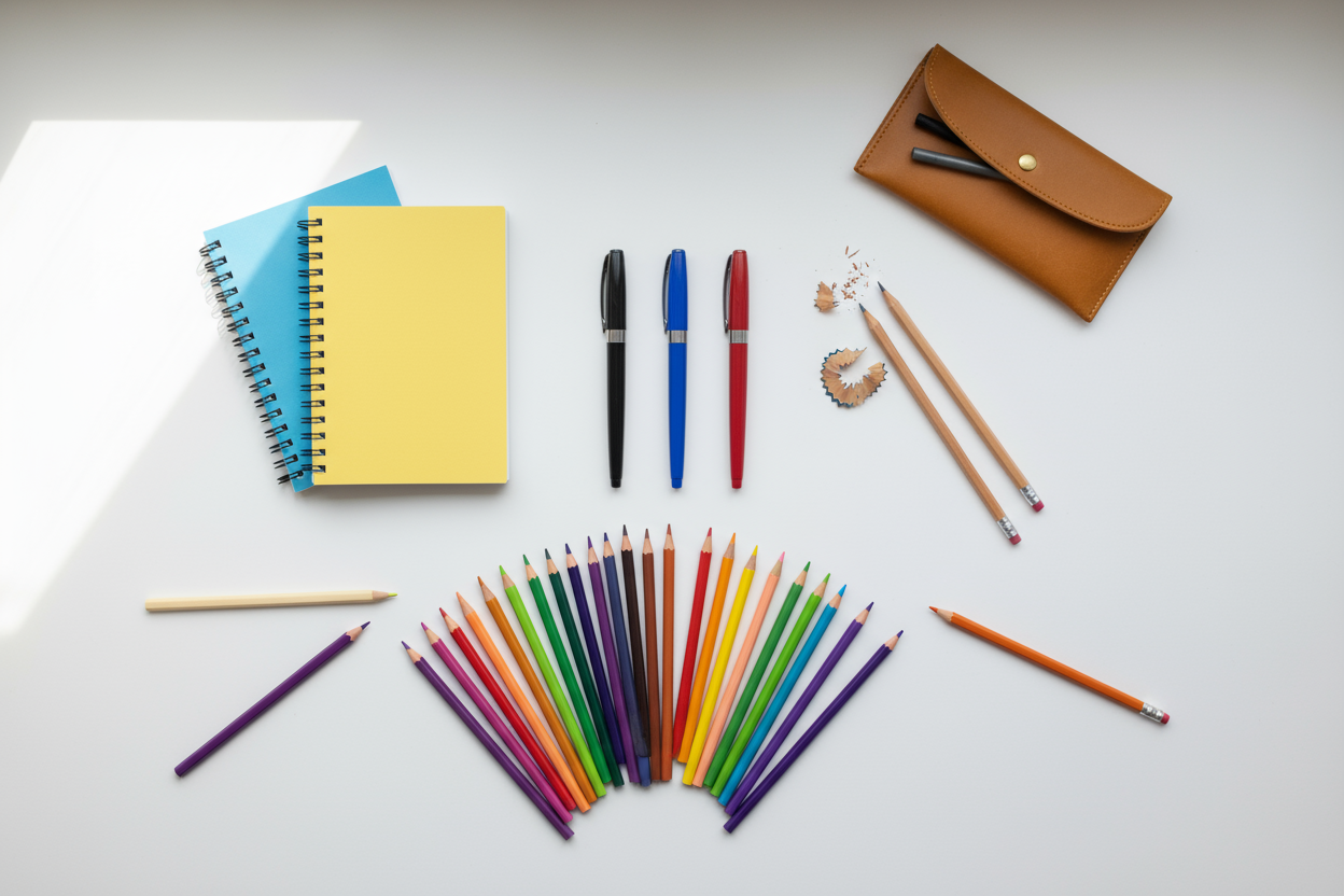 Colorful writing supplies including pastels, pens, and markers price in Sri Lanka