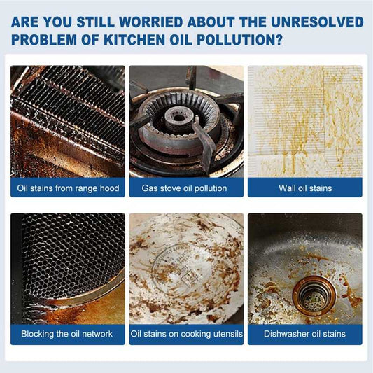 Kitchen Oven Hood Oil Grease Cleaning Tablet 10PCS tackles oil stains on range hoods, stoves, walls, and sinks, ideal for deep kitchen cleaning needs.