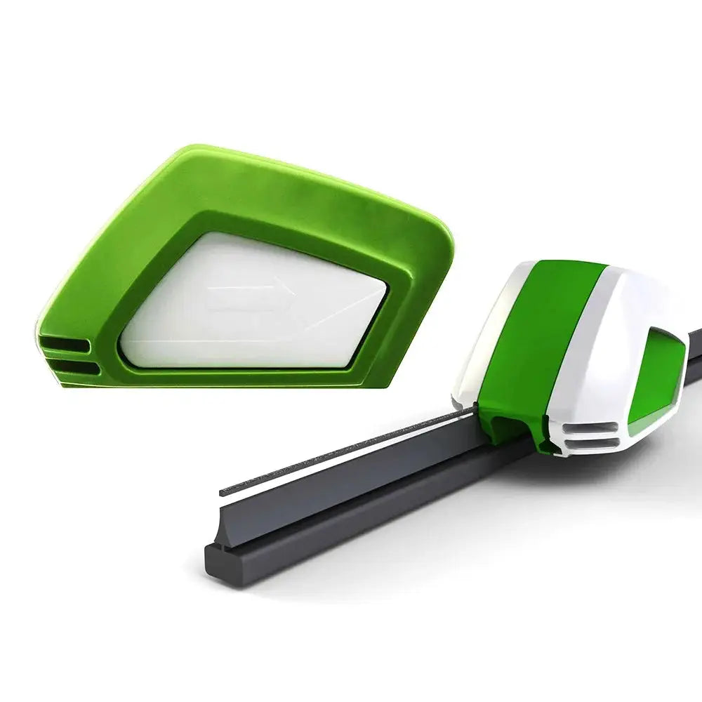 2PCS Car Windshield Wiper Repair Tool in green and white design, shown with a wiper blade for vehicle maintenance use.