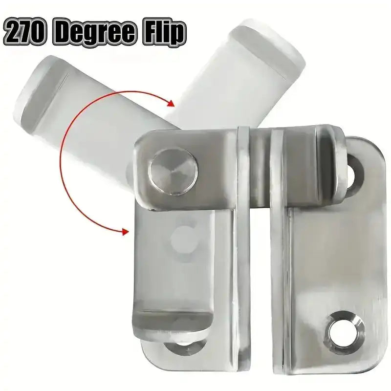 270-degree flip Stainless Steel Door Lock for versatile locking. Durable latch for home or commercial use, available at Bamagate.com in Sri Lanka.