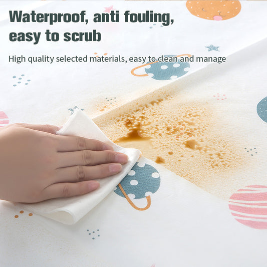 Close-up of waterproof Dust Proof Fridge Cover being wiped clean, showing anti-fouling surface ideal for kitchen use and easy maintenance.