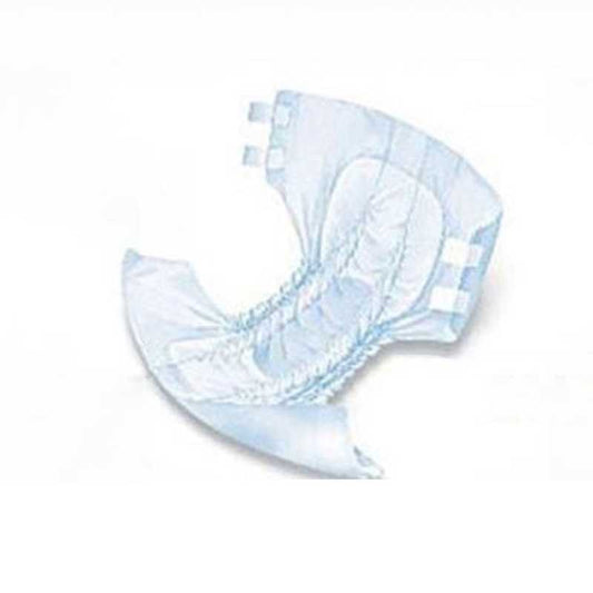 Open Softa Care Adult Diaper XL showing absorbent core, elastic leg gathers, and secure tape fasteners for reliable adult incontinence protection.