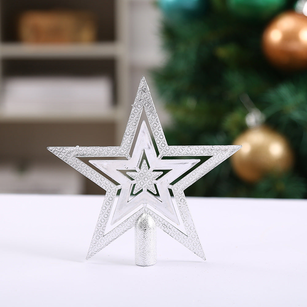 Silver Christmas Tree Topper - Perfect Holiday Decoration
