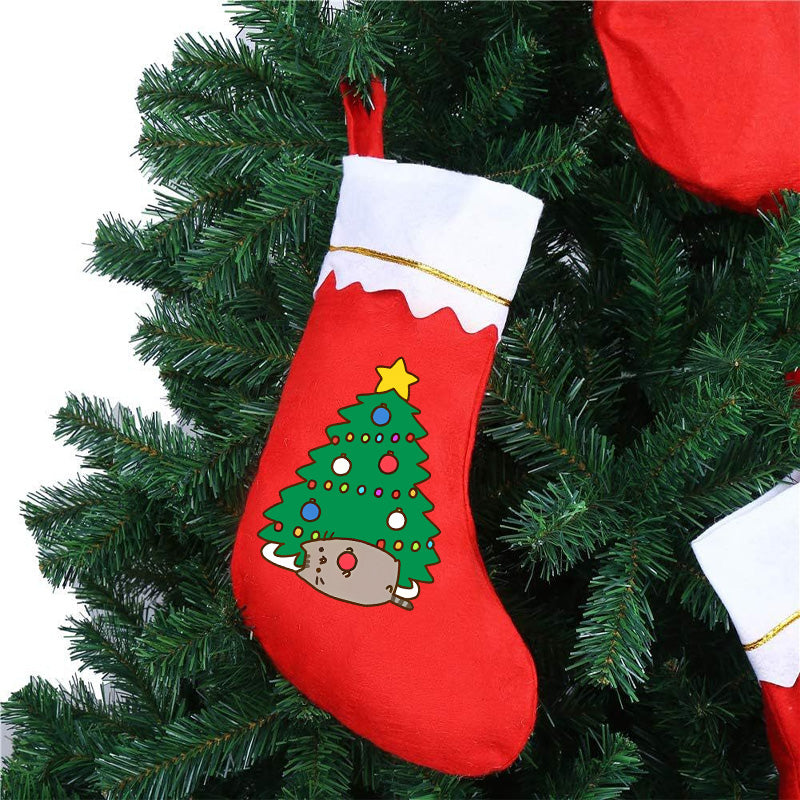 Red Christmas Santa Candy Bag Sock