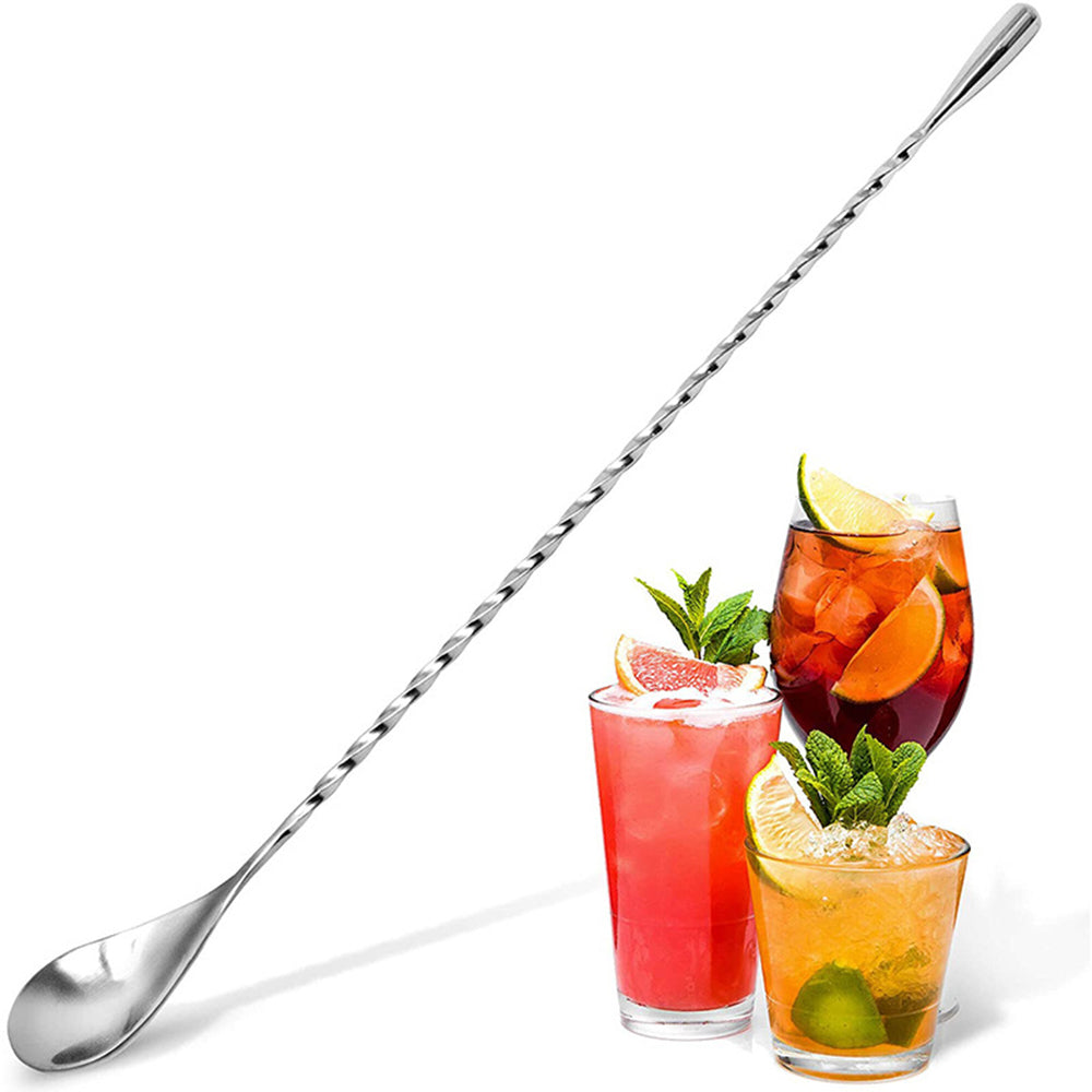 Stainless Steel Stir Bar Cocktail Thread Spoon