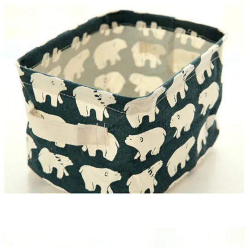  Cotton Linen Portable Storage Basket is an ideal storage solution for any home