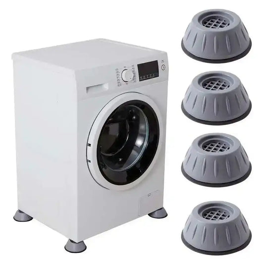 4Pcs Washing Machine Anti Shock Pads | Anti-Vibration pads placed under a front-load washing machine to reduce noise and floor damage.