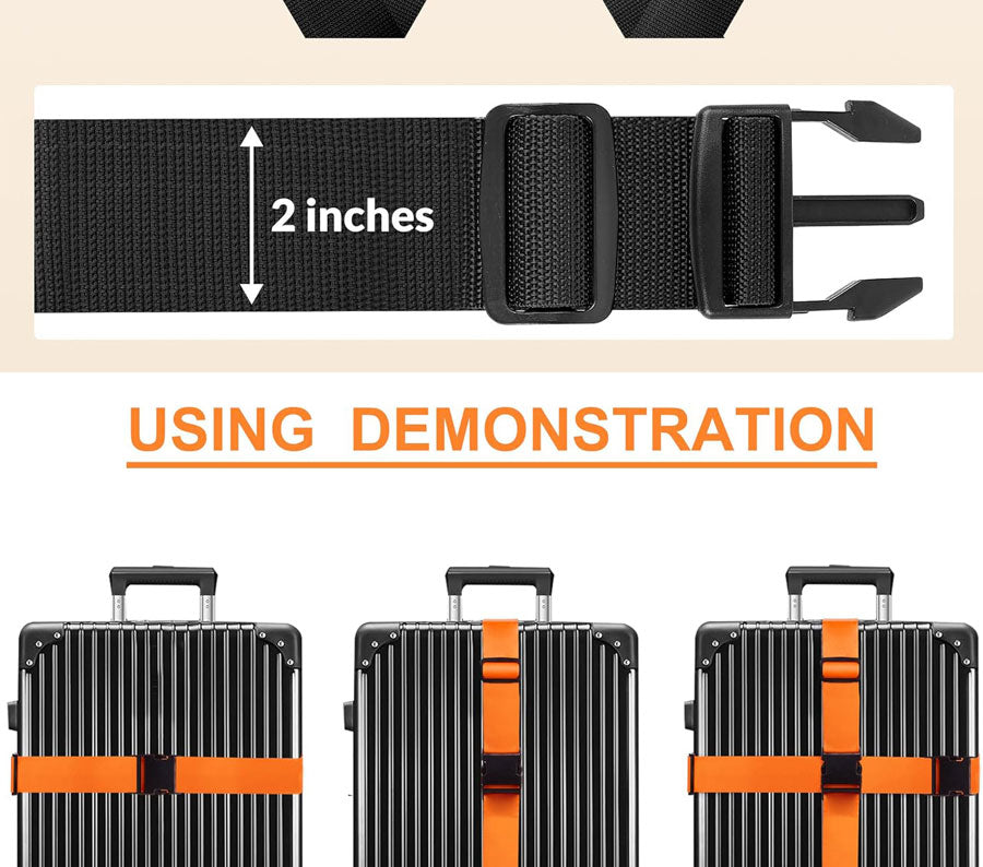 4.3M Cross Luggage Belt with Buckle