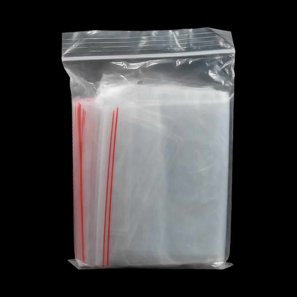 Ziplock Bags 25 Pack - Transparent Seal | 10x12 Inch shown stacked in a sealed pack, ideal for household storage and food organization.