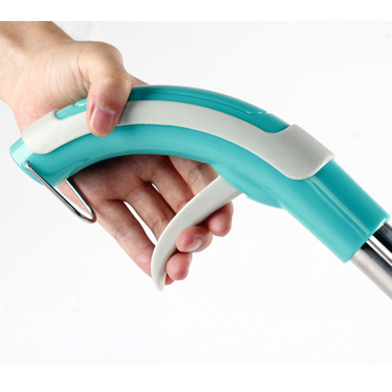 Ergonomic handle of Healthy Spray Mop with trigger mechanism for easy spraying, designed for comfortable home cleaning use.