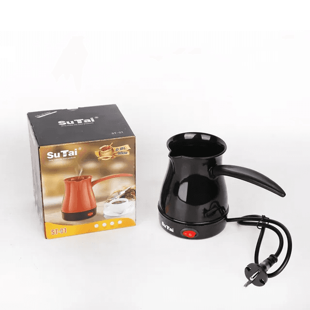 Su Tai Electric Coffee Maker with retail packaging, perfect drip coffee machine for home use in Sri Lanka's kitchen appliance market.