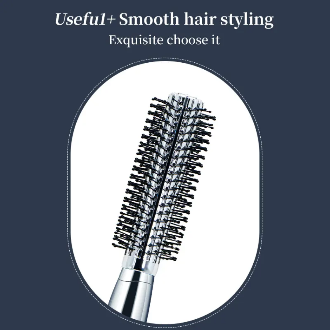 Close-up of Roller Comb Hair Brush highlighting bristle design for smooth hair styling. Ideal for beauty and personal grooming needs.