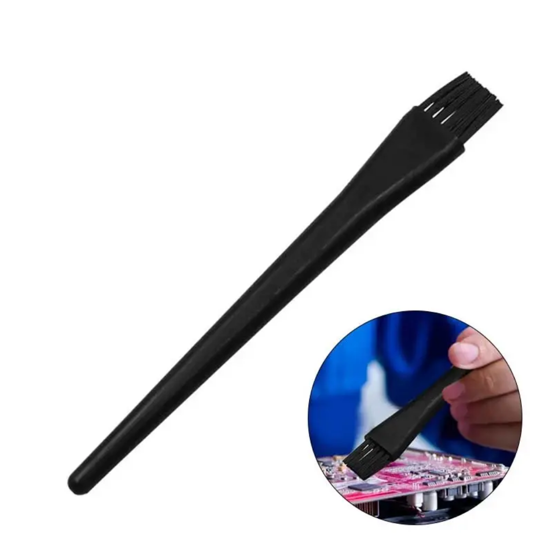 Mini Anti-Static PCB Tool Cleaning Brush with fine black bristles, ideal for dust removal on circuit boards | Bamagate.com