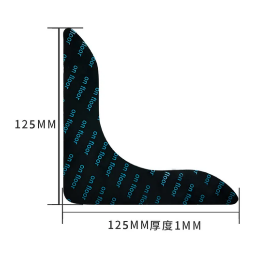 Close-up of Anti-Slip Carpet Sticker - Protection PU 4PCS with 125mm x 125mm dimensions, ideal for securing rugs and preventing slips.