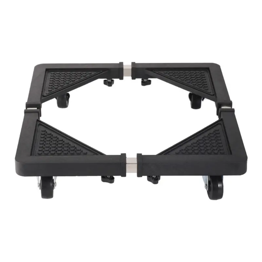 Fridge Wheel Stand for Easy Mobility with anti-slip corners and sturdy base, perfect for supporting refrigerators and washing machines.