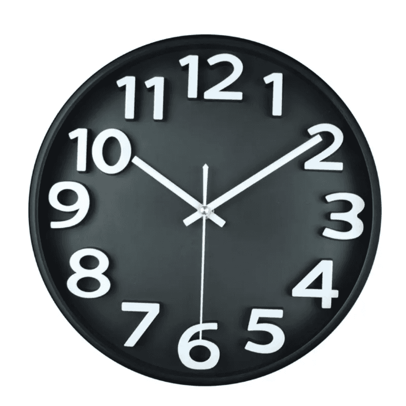 wall clocks pays homage to classic vintage style with&nbsp; black background.