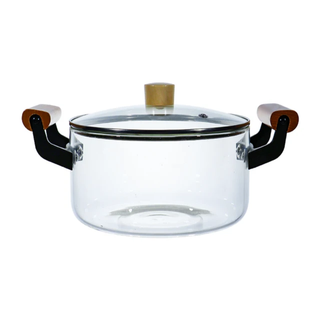 2.5L Heat Resistance Borosilicate Glass Cooking Pot