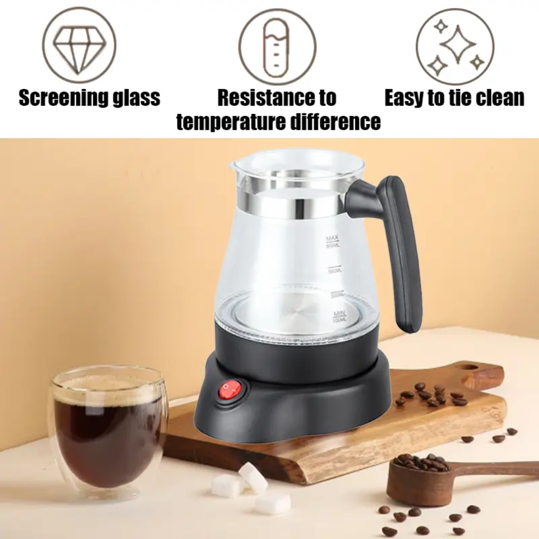 Glass Turkish Electric Coffee Pot 800 ml