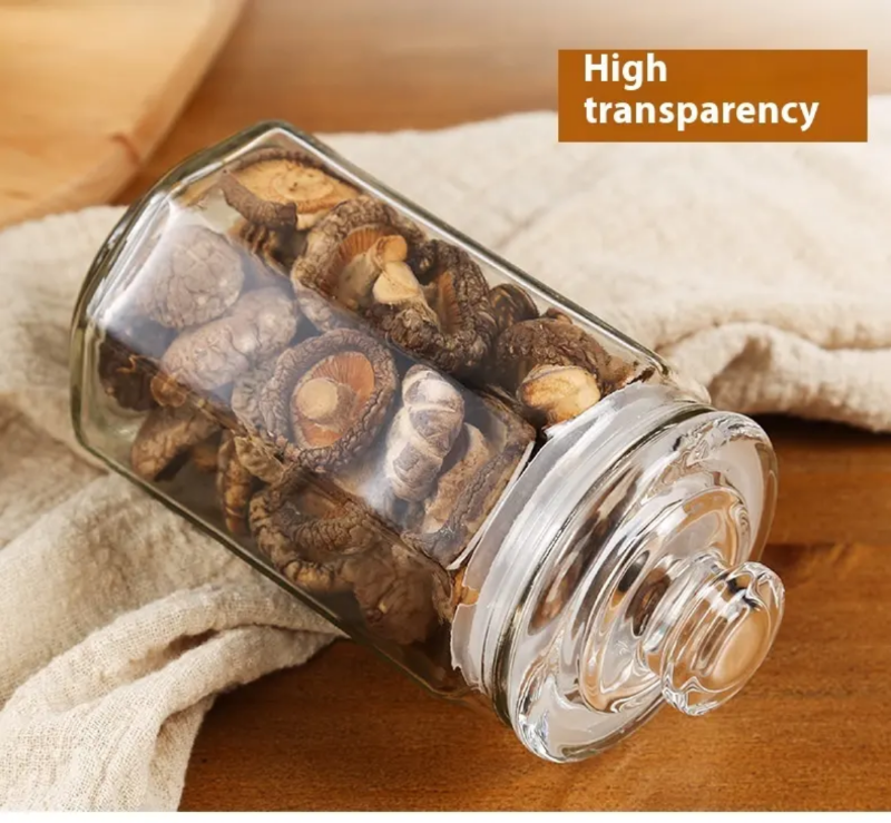 Airtight Glass Storage Jar for Snacks & Nuts 1300 ml