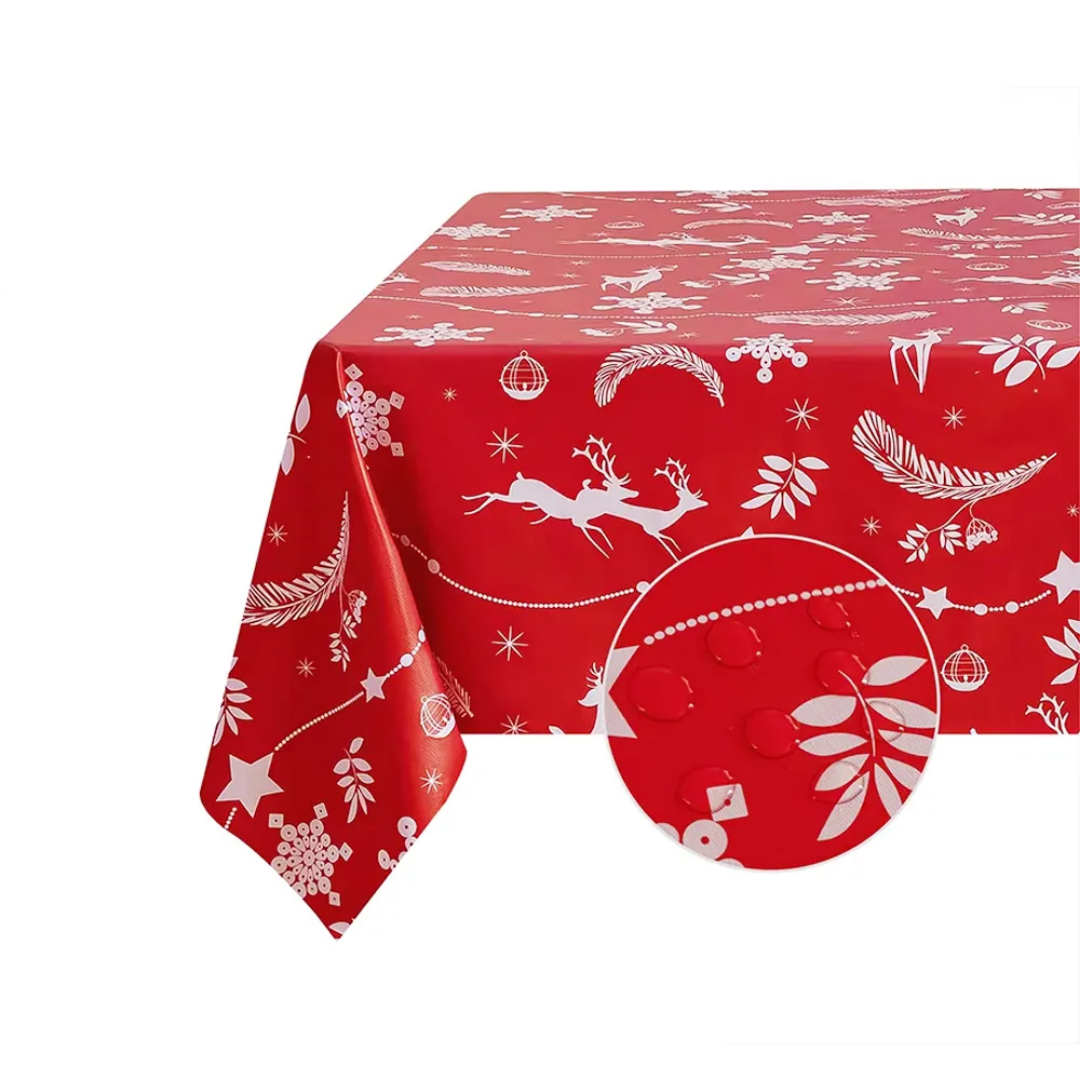 Assorted Christmas Design Rectangular Table Cloth