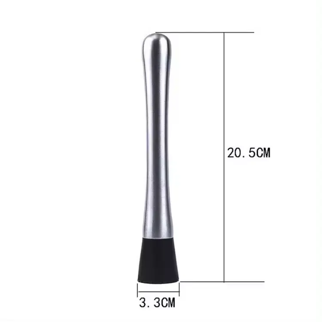 Stainless Steel Cocktail Muddler with Ice Crusher