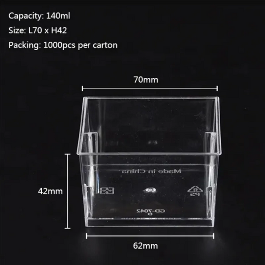 Clear Acrylic Mini Dessert Cups 