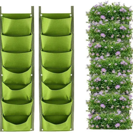7-Pocket Vertical Garden Wall Planter 