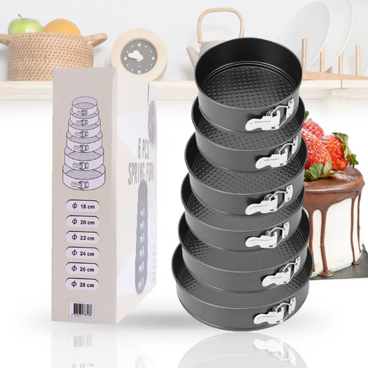 6-Piece Non-Stick Springform Cake Pan 