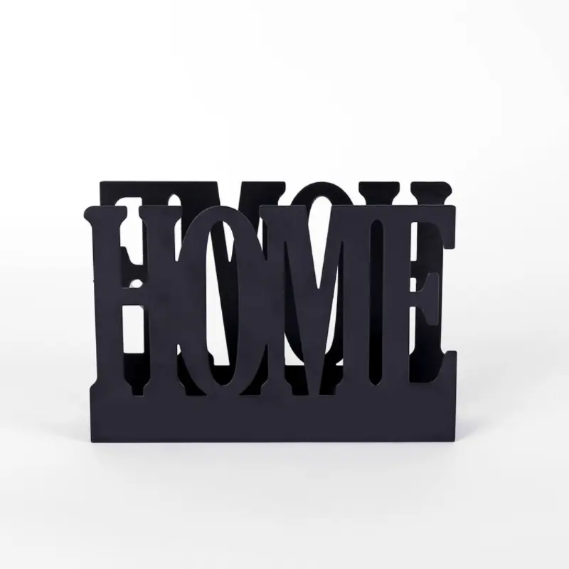 Modern Black Metal Napkin Holder