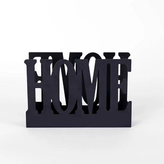 Modern Black Metal Napkin Holder