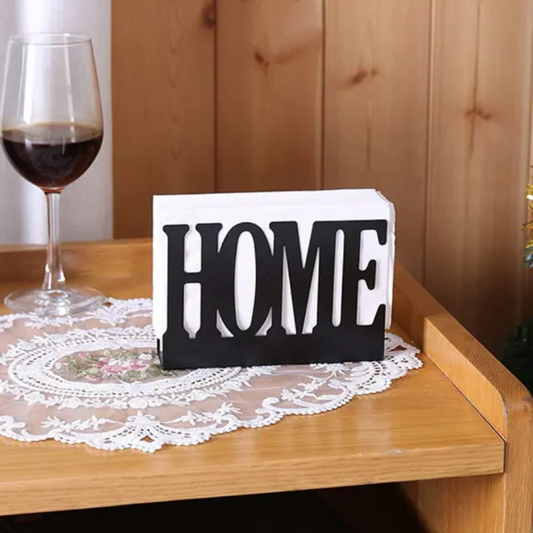 Modern Black Metal Napkin Holder