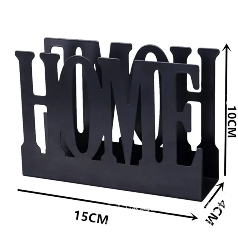 Modern Black Metal Napkin Holder
