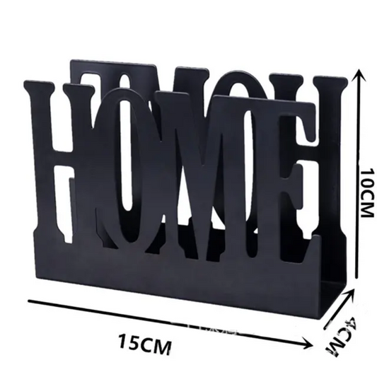 Modern Black Metal Napkin Holder