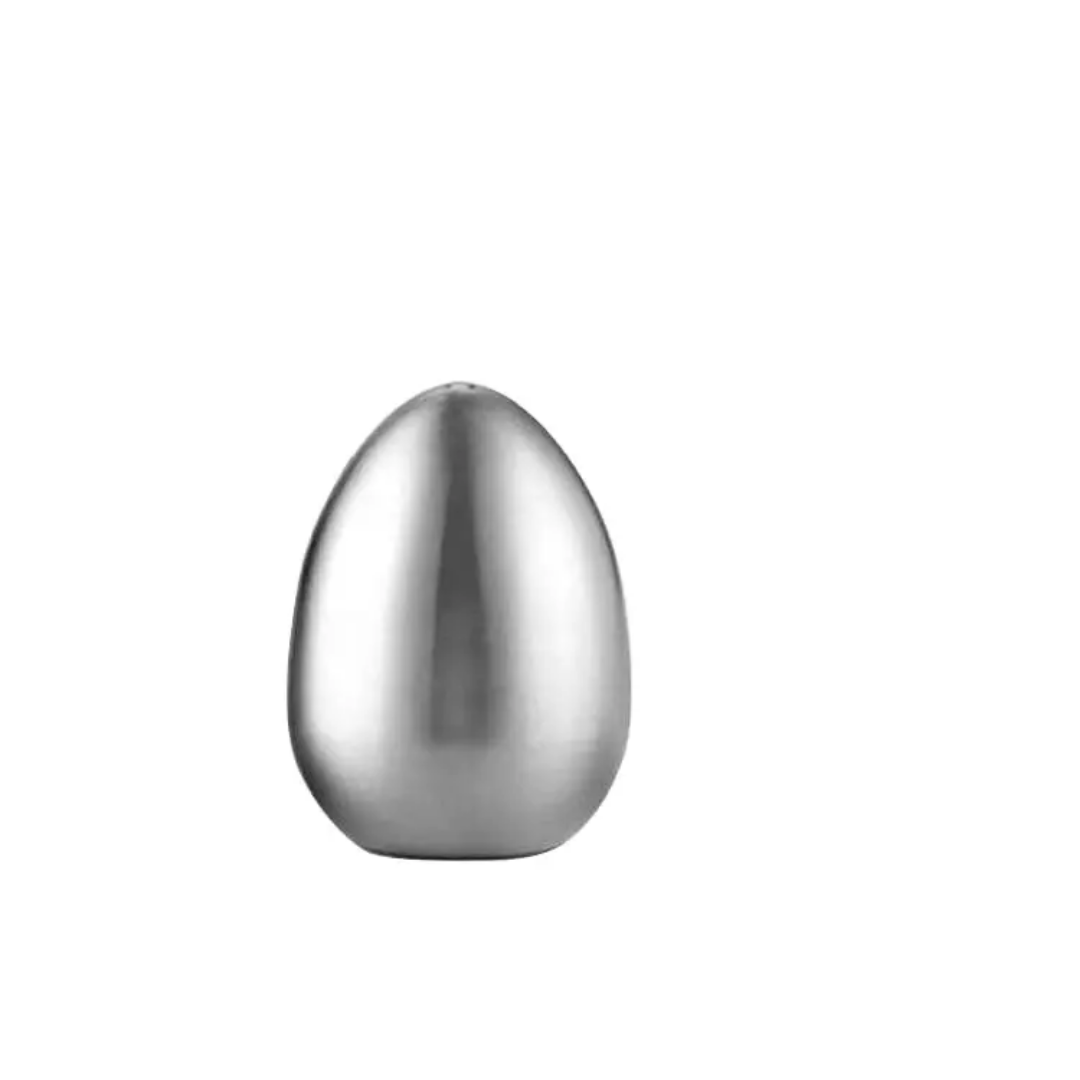 Stainless Steel Egg-Shaped Salt Shaker