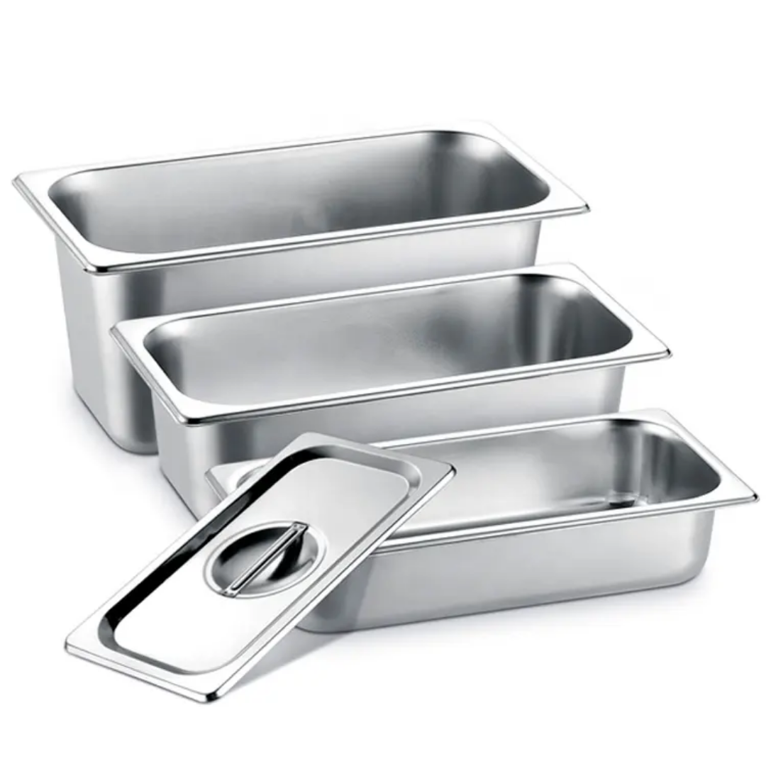 Stainless Steel GN Pan Multi Size Cover ( Lids Only)