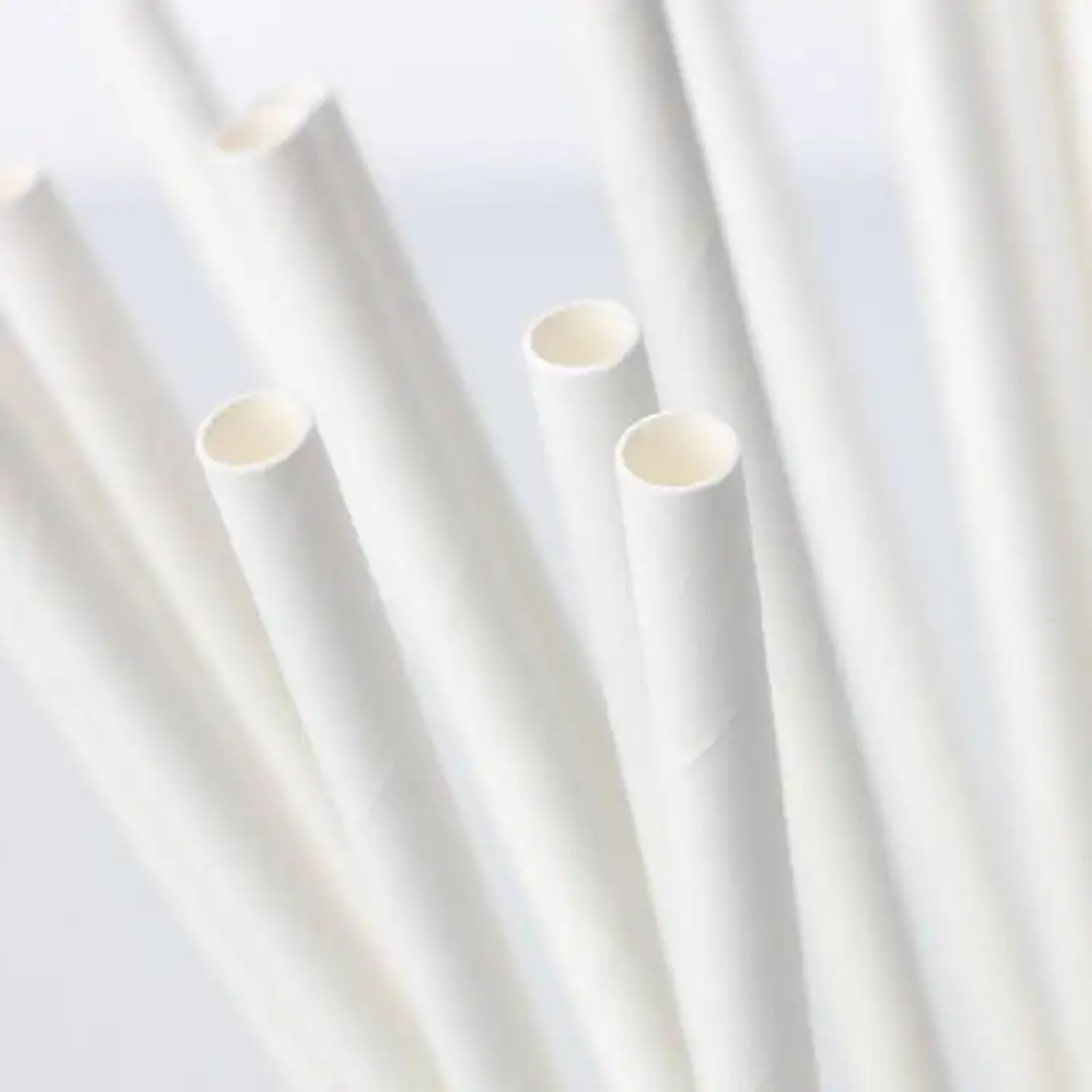 12mm Jumbo Paper Straws for Bubble Tea, Smoothies & Milkshakes 50PCS