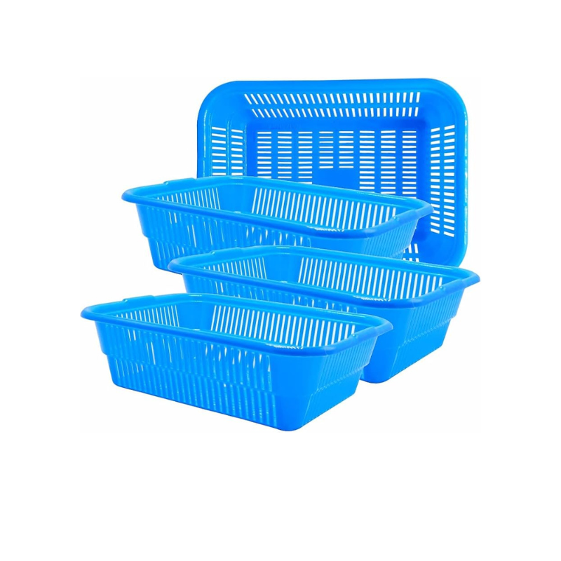 Rectangular Plastic Basket 30 x 22 cm