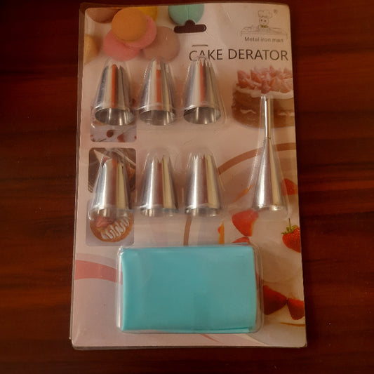 7 pcs cake decorating nozzle set