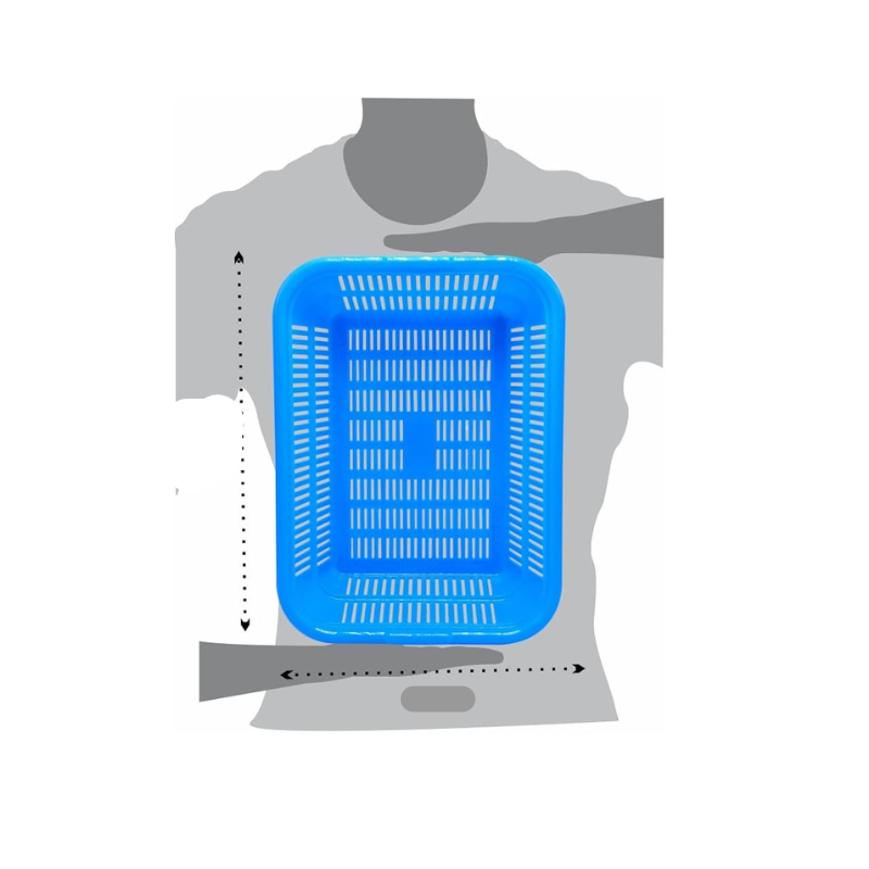 Rectangular Plastic Basket 30 x 22 cm
