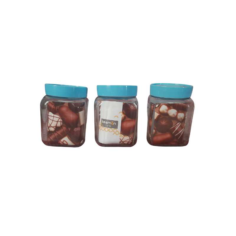 3PCS Glass Storage Bottle 800 ml