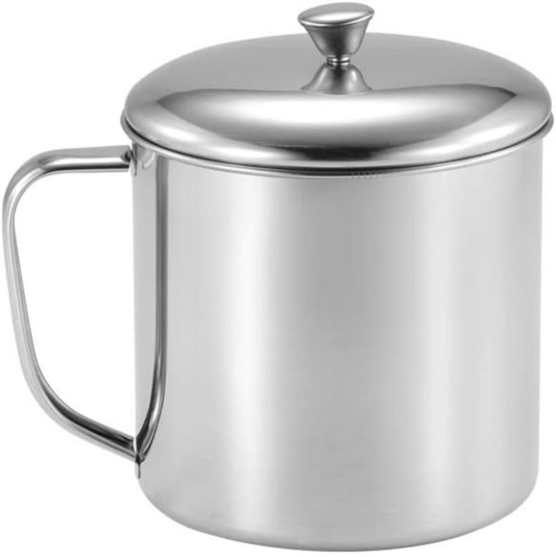 stainless steel mug with lid