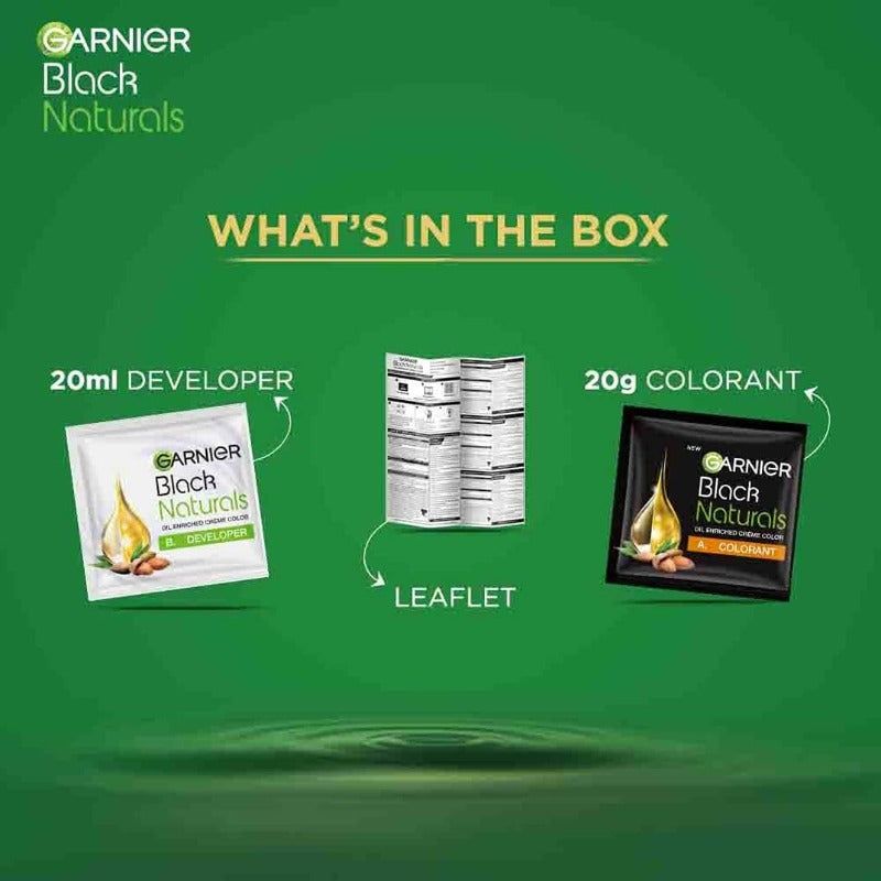 Garnier Shampoo Hair Color deep black